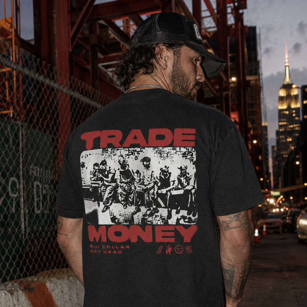 Lunch Money Heavy Tee, Faded Black