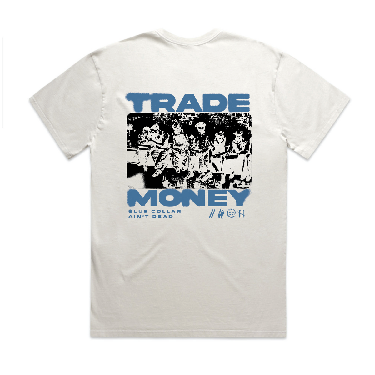 Lunch Money Heavy Tee, Faded White