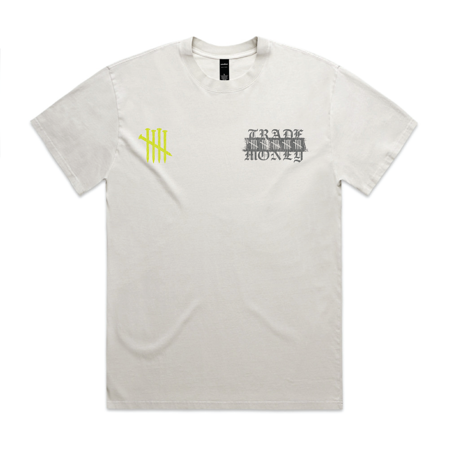 The Benji, Heavy Tee, Faded White