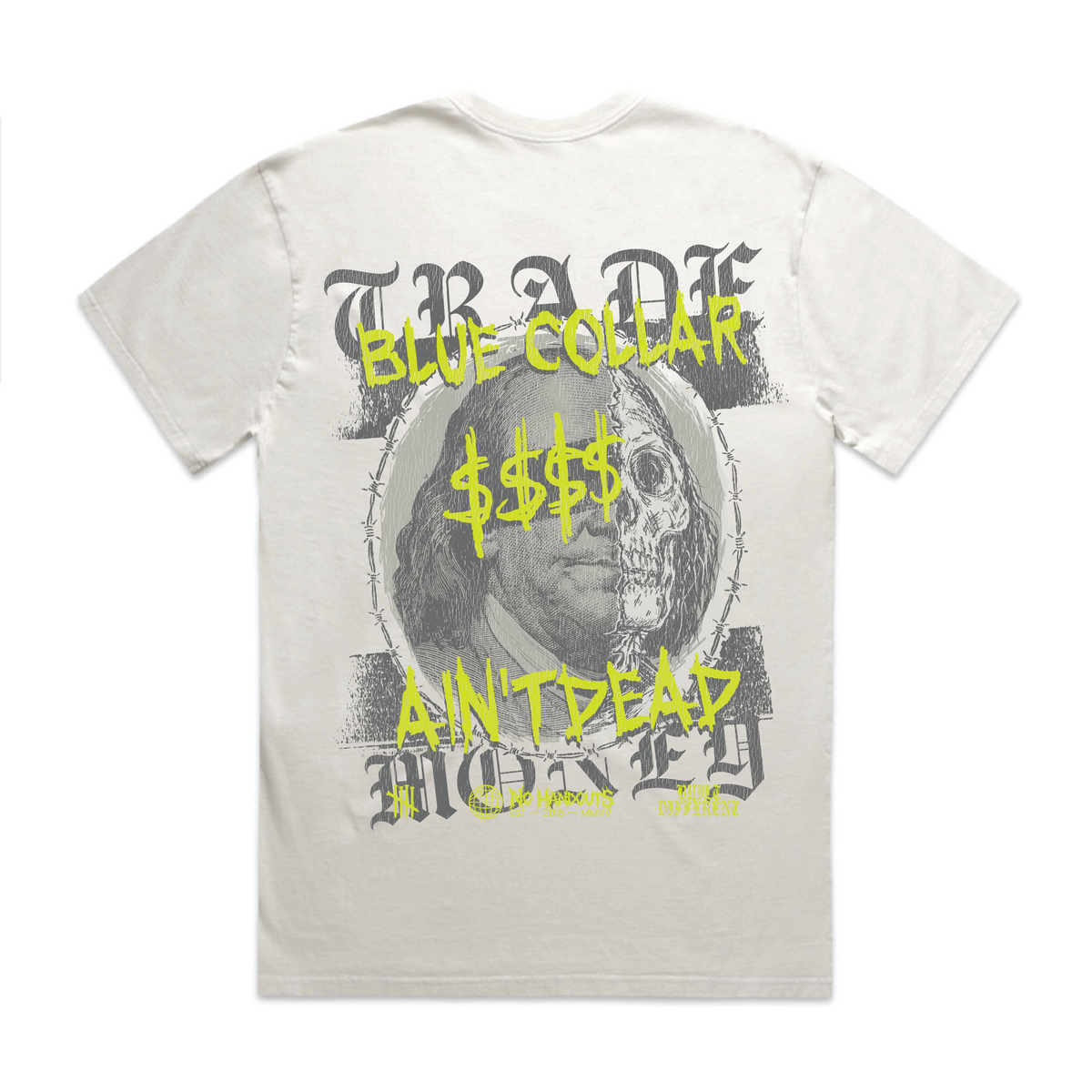 The Benji, Heavy Tee, Faded White