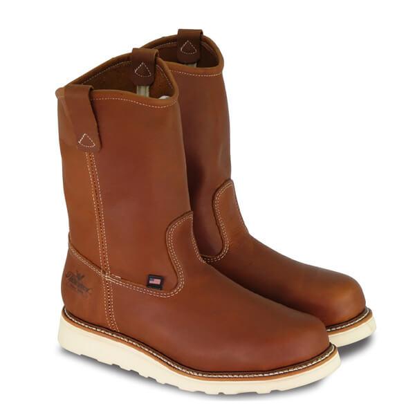 American Heritage - 11" Tobacco Pull-On – MAXwear Wedge (Soft Toe) - Purpose-Built / Home of the Trades