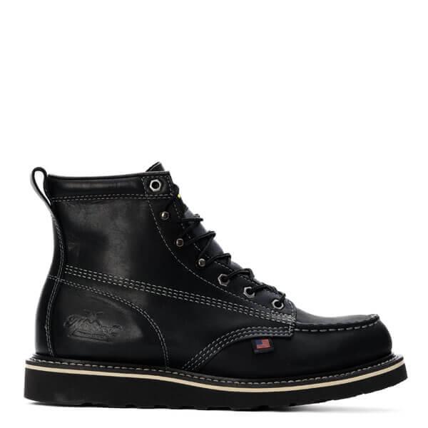 American Heritage - 6" Midnight Series Black Moc Toe (Soft Toe) - Purpose-Built / Home of the Trades