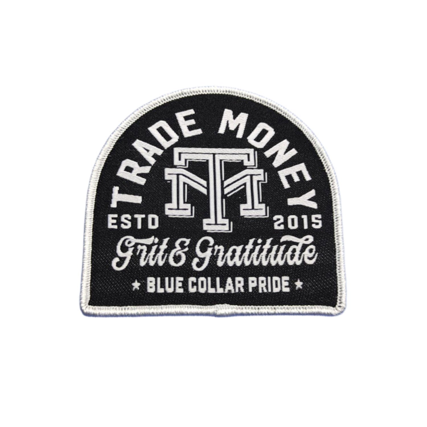 Grit & Gratitude Woven Patch - 3" x 2.8"