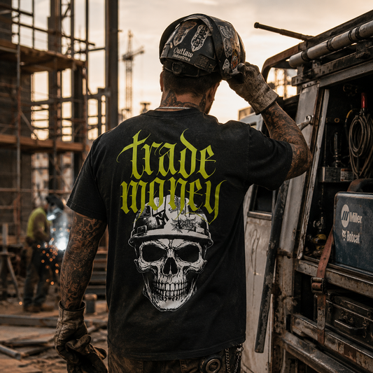 Last Man Standing Heavy Tee, Faded Black