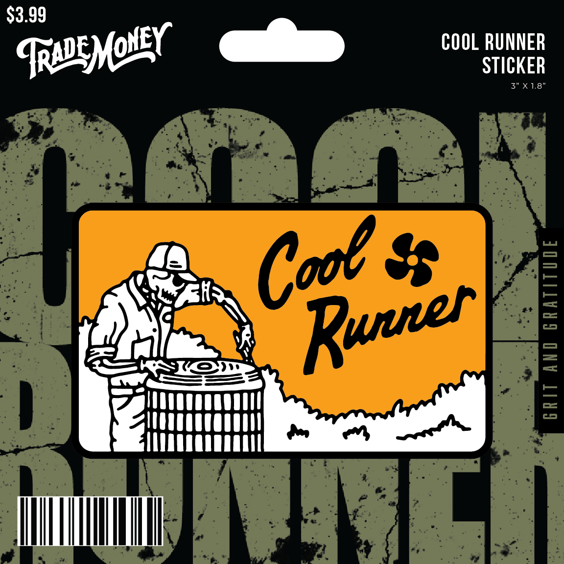 Cool Runner Sticker - 3in