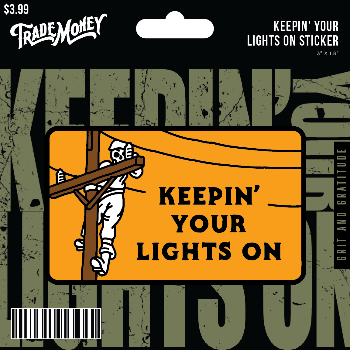 Keepin' Your Lights On Sticker - 3in