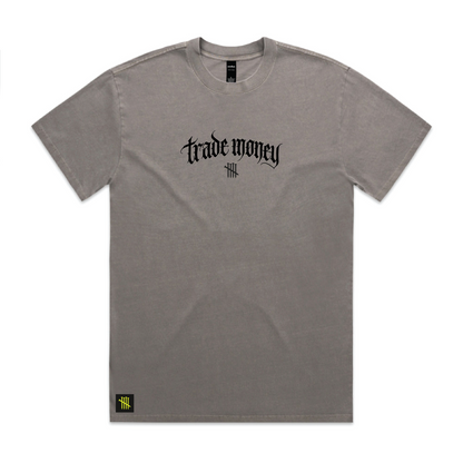 The Standard Stacked, Heavy Tee, Faded Grey