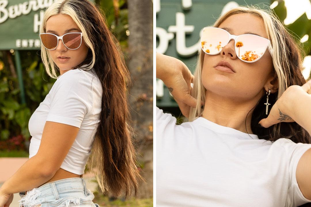 CARAT SUNGLASSES: WHITE (ROSE GOLD) - Purpose-Built / Home of the Trades