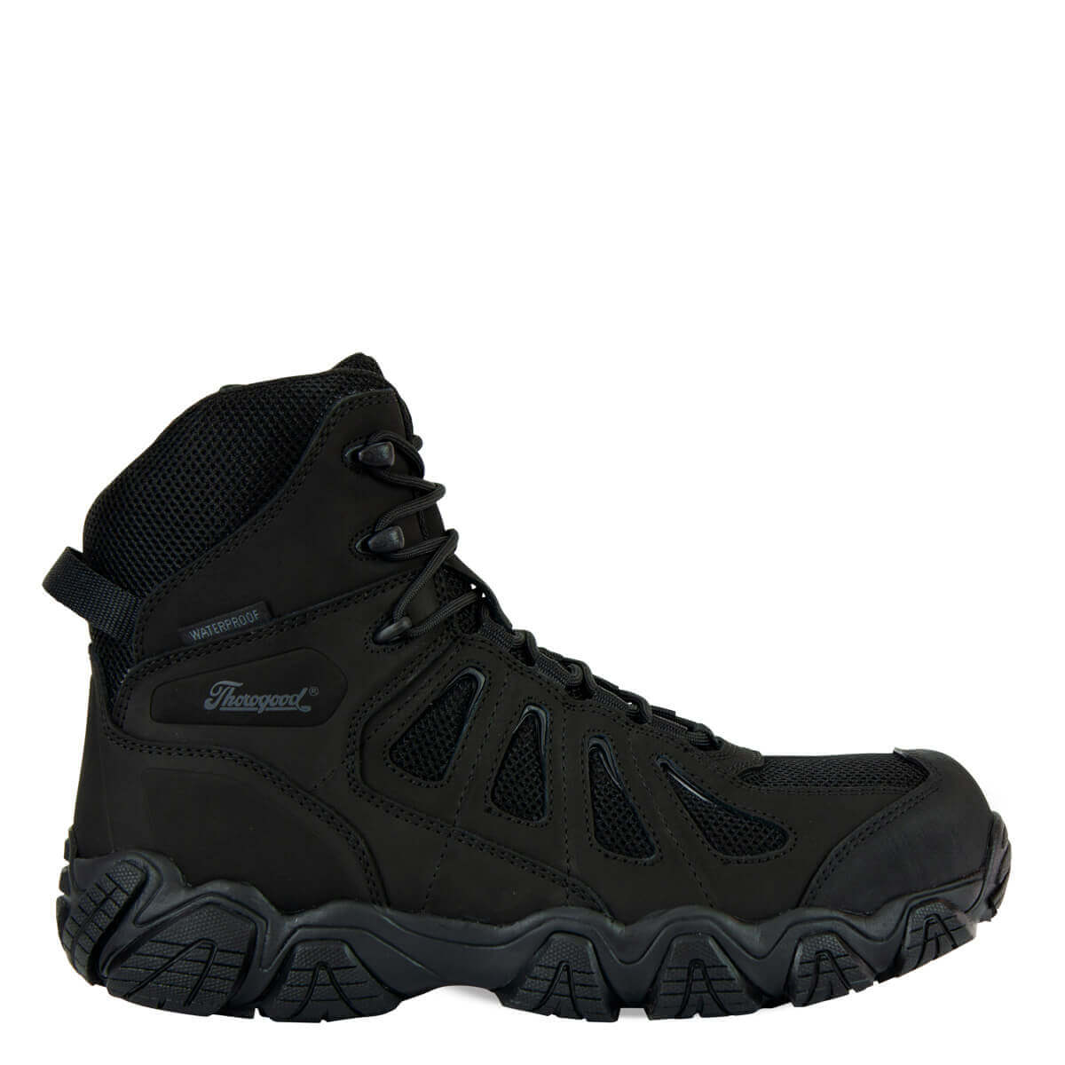 Crosstrex Series Safety Toe Side Zip BBP Waterproof 6'' Hiker - Black Tactical