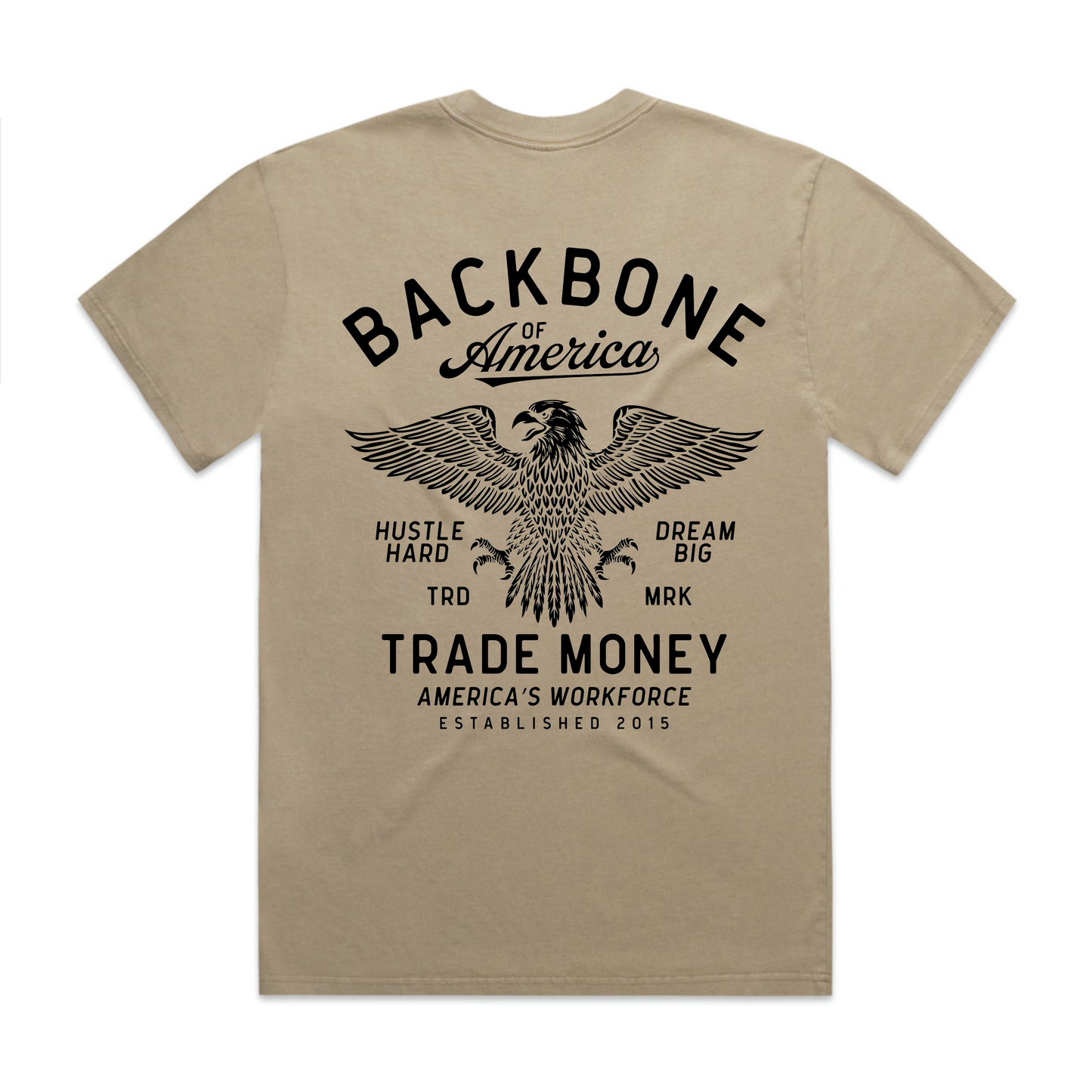 America's Workforce Heavy Tee, Faded Khaki