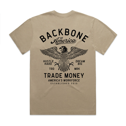 America's Workforce Heavy Tee, Faded Khaki