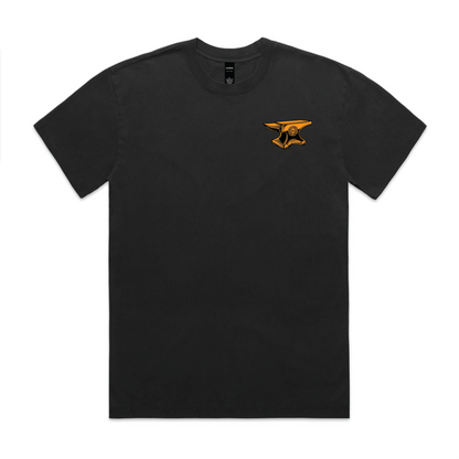 Built by Hand Heavy Tee, Faded Black