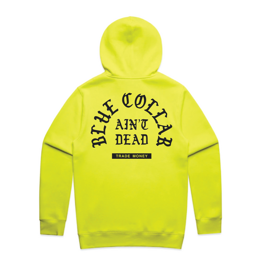 Blue Collar Aint Dead Hoodie, Brite Lime