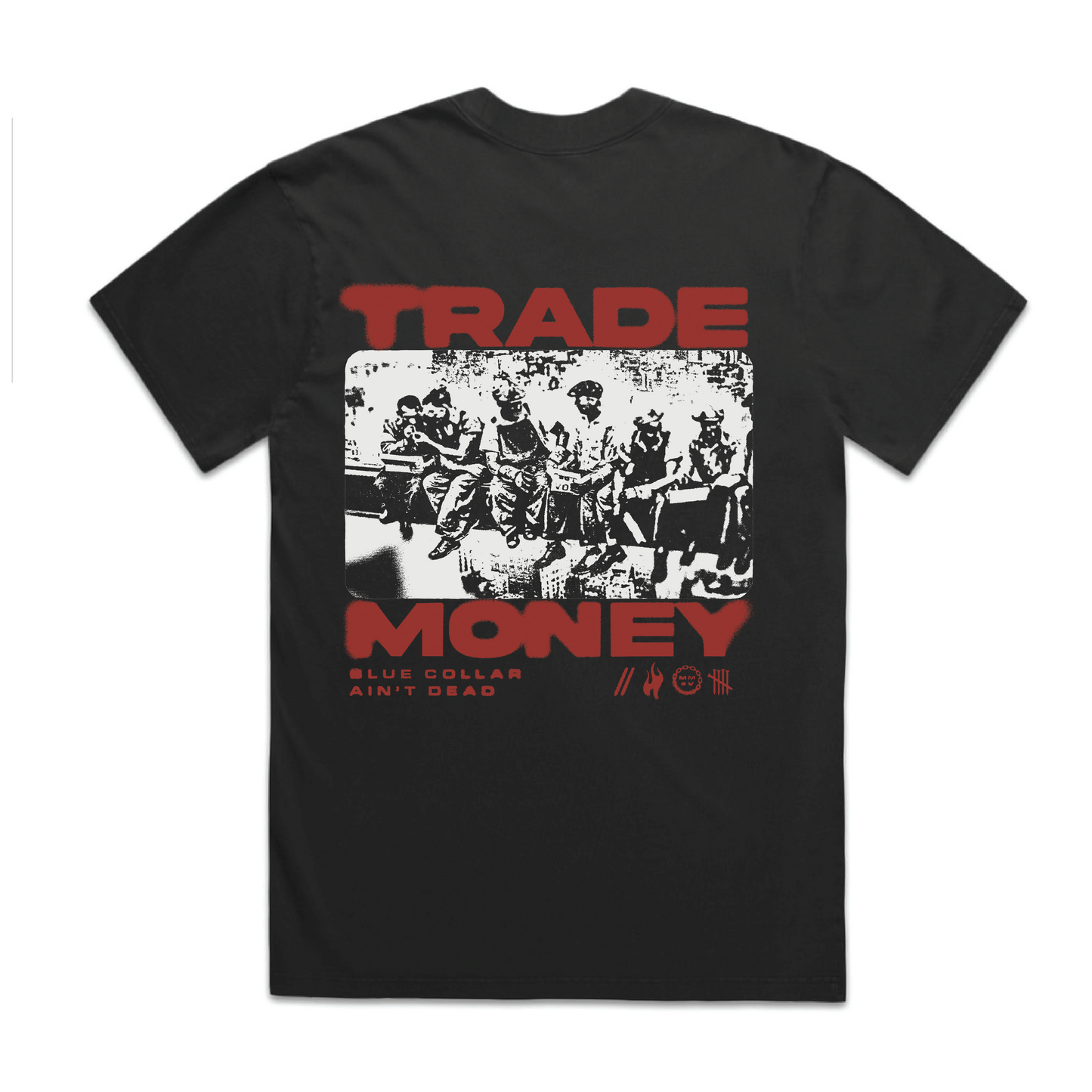Lunch Money Heavy Tee, Faded Black