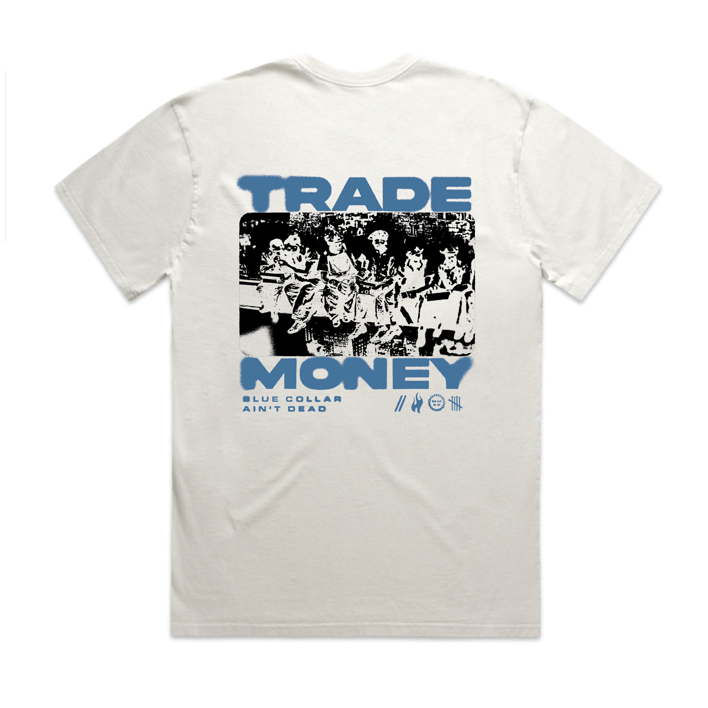 Lunch Money Heavy Tee, Faded White