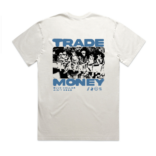 Lunch Money Heavy Tee, Faded White