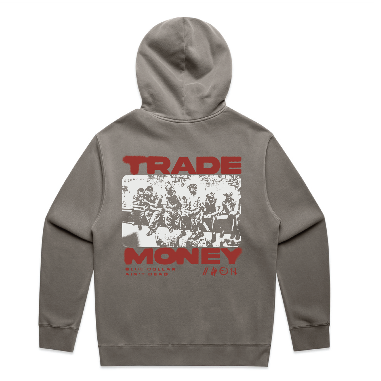 Lunch Money Hoodie, Faded Grey