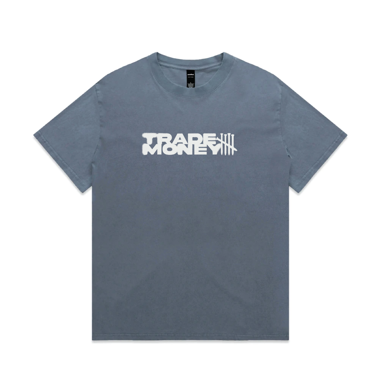 Lunch Money Heavy Tee, Faded Blue