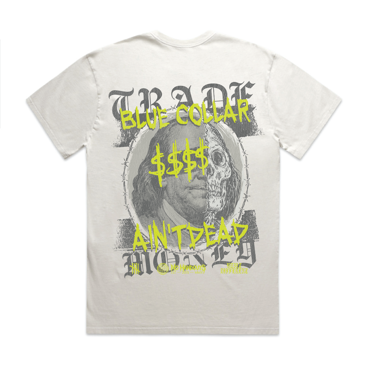 The Benji, Heavy Tee, Faded White