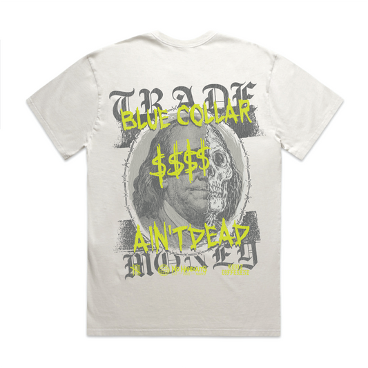The Benji, Heavy Tee, Faded White