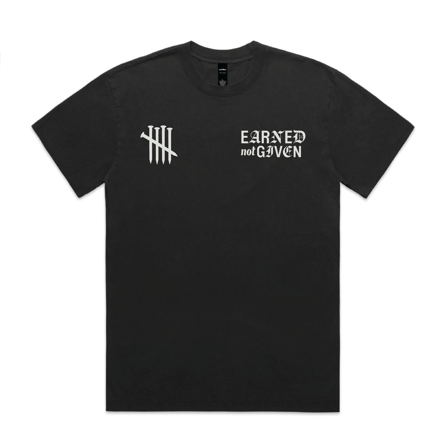 Blue Collar Aint Dead Heavy Tee, Faded Black